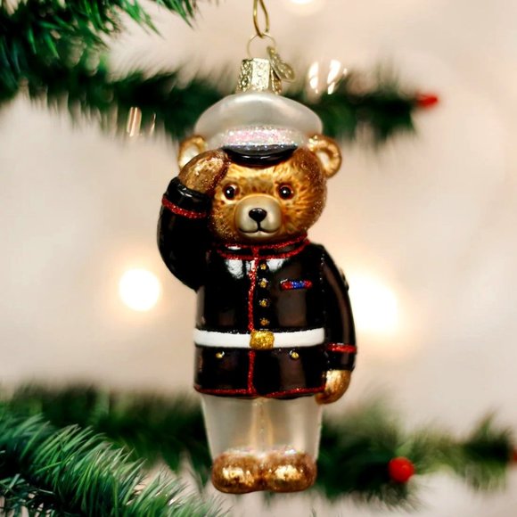 Marine Bear Christmas Ornament with Keepsake Box | Old World Christmas | NWT - Picture 1 of 8
